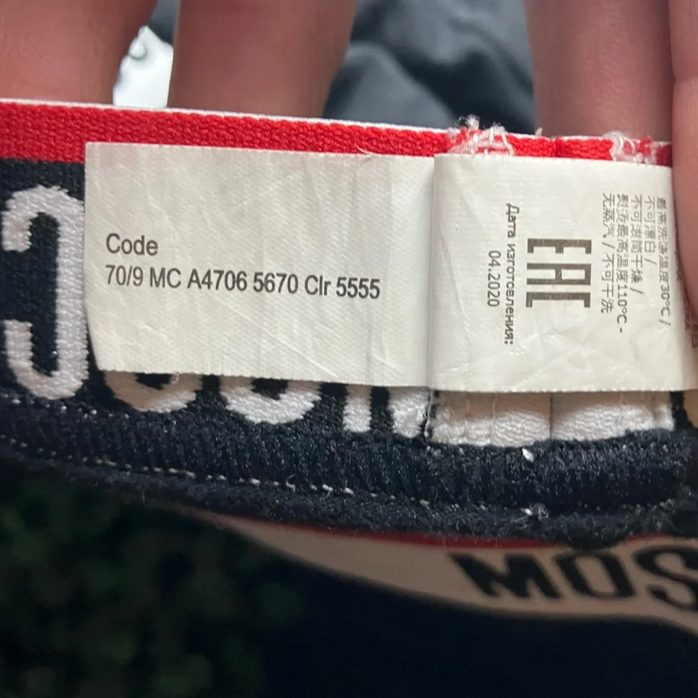 MOSCHINO [NWOT] Black LOGO Boxer Briefs with Branded Waistband Size Medium - Picture 7 of 8